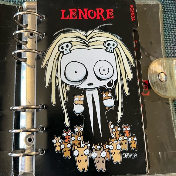 Lenore Cute Little Dead Girl By Roman Dirge Planner/organizer Very RARE!Vintage - Picture 4 of 12